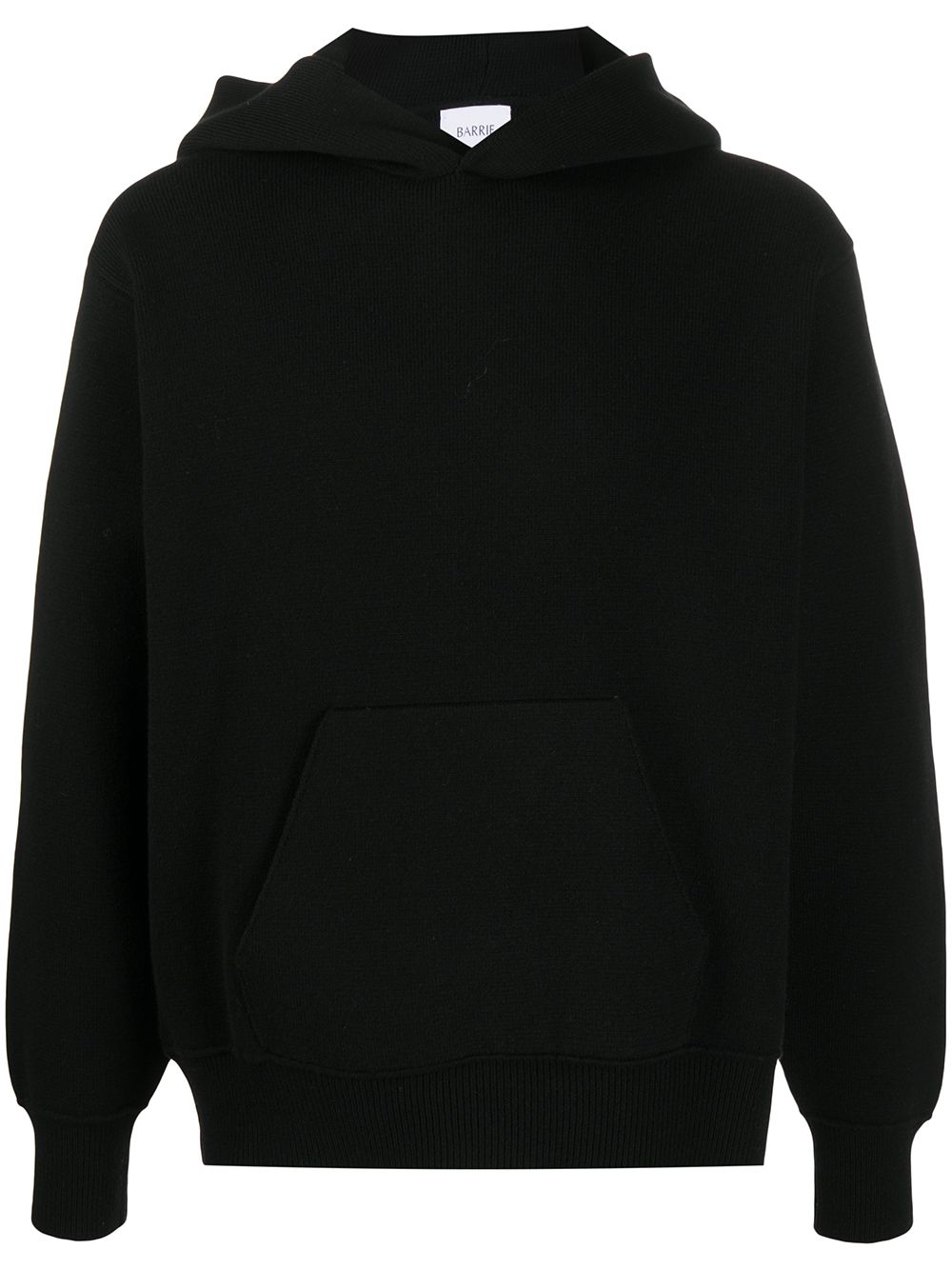 Barrie Ideal rib-trimmed oversized hoodie - Black von Barrie