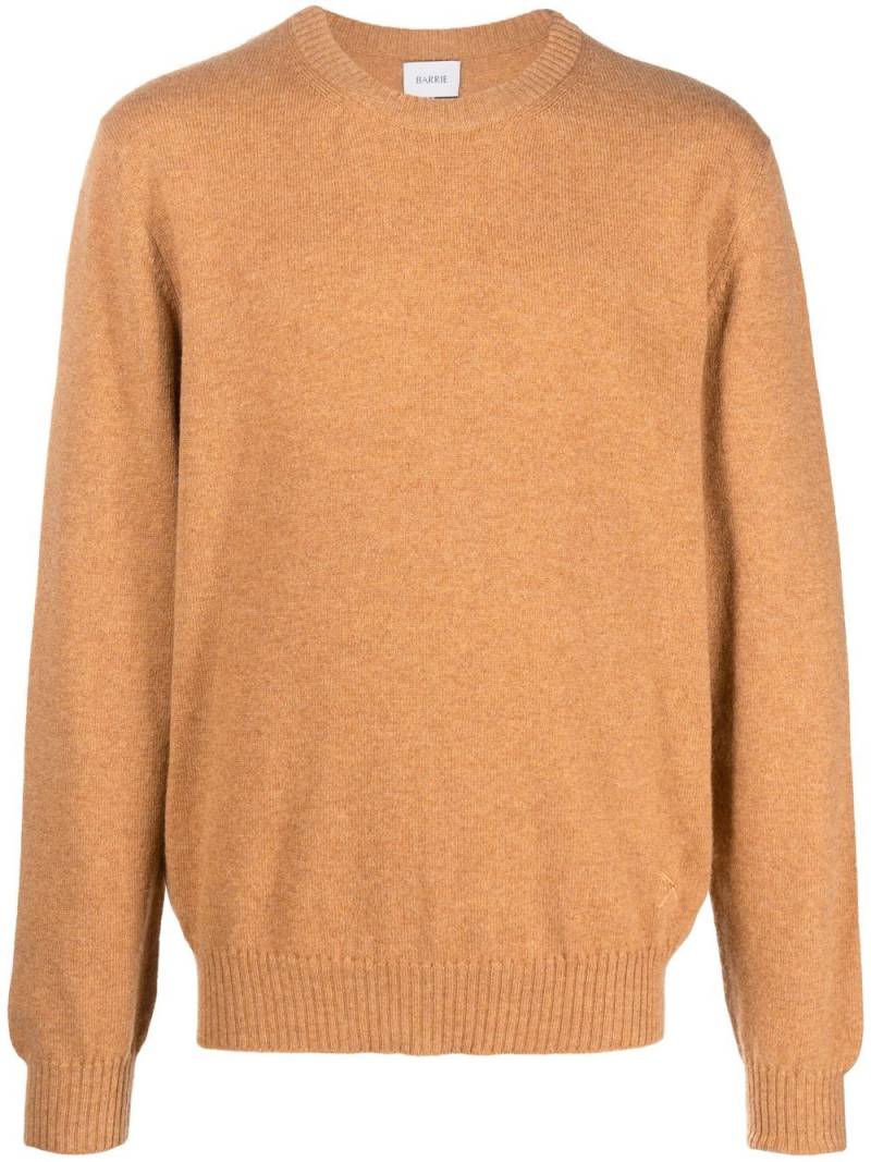 Barrie Round neck cashmere sweater - Brown von Barrie