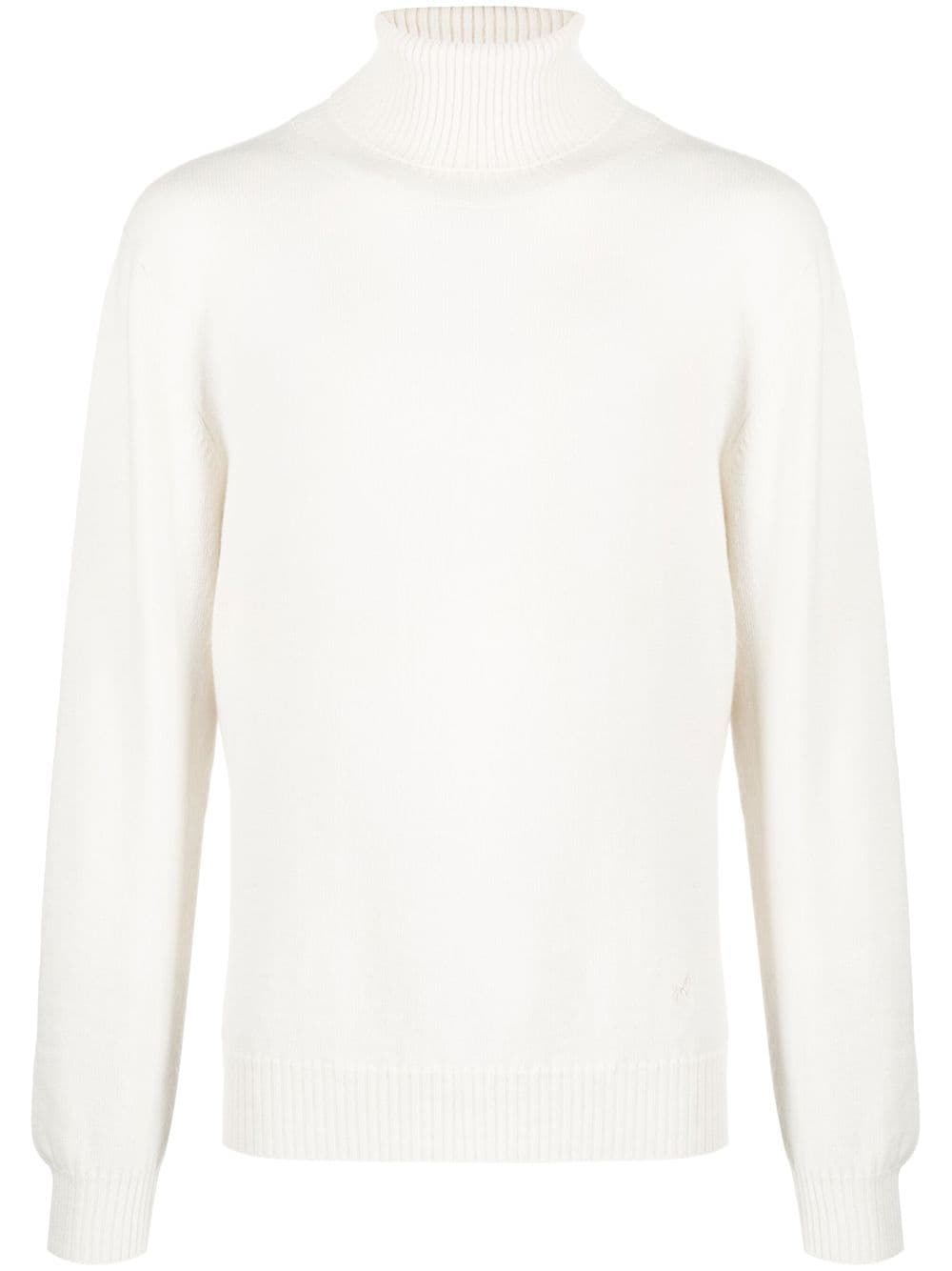 Barrie Turtle neck cashmere sweater - White von Barrie