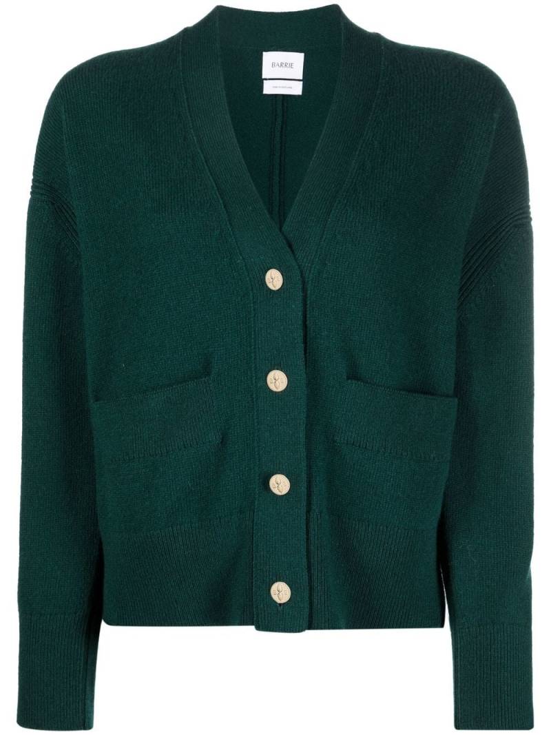 Barrie V-neck cashmere cardigan - Green von Barrie