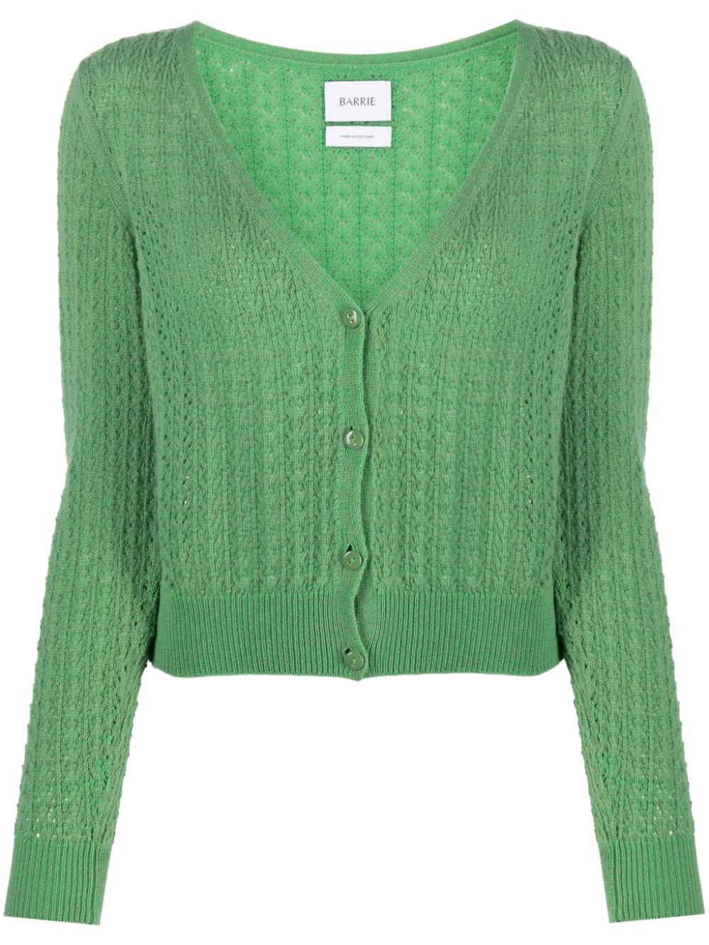 Barrie V-neck cashmere cardigan - Green von Barrie