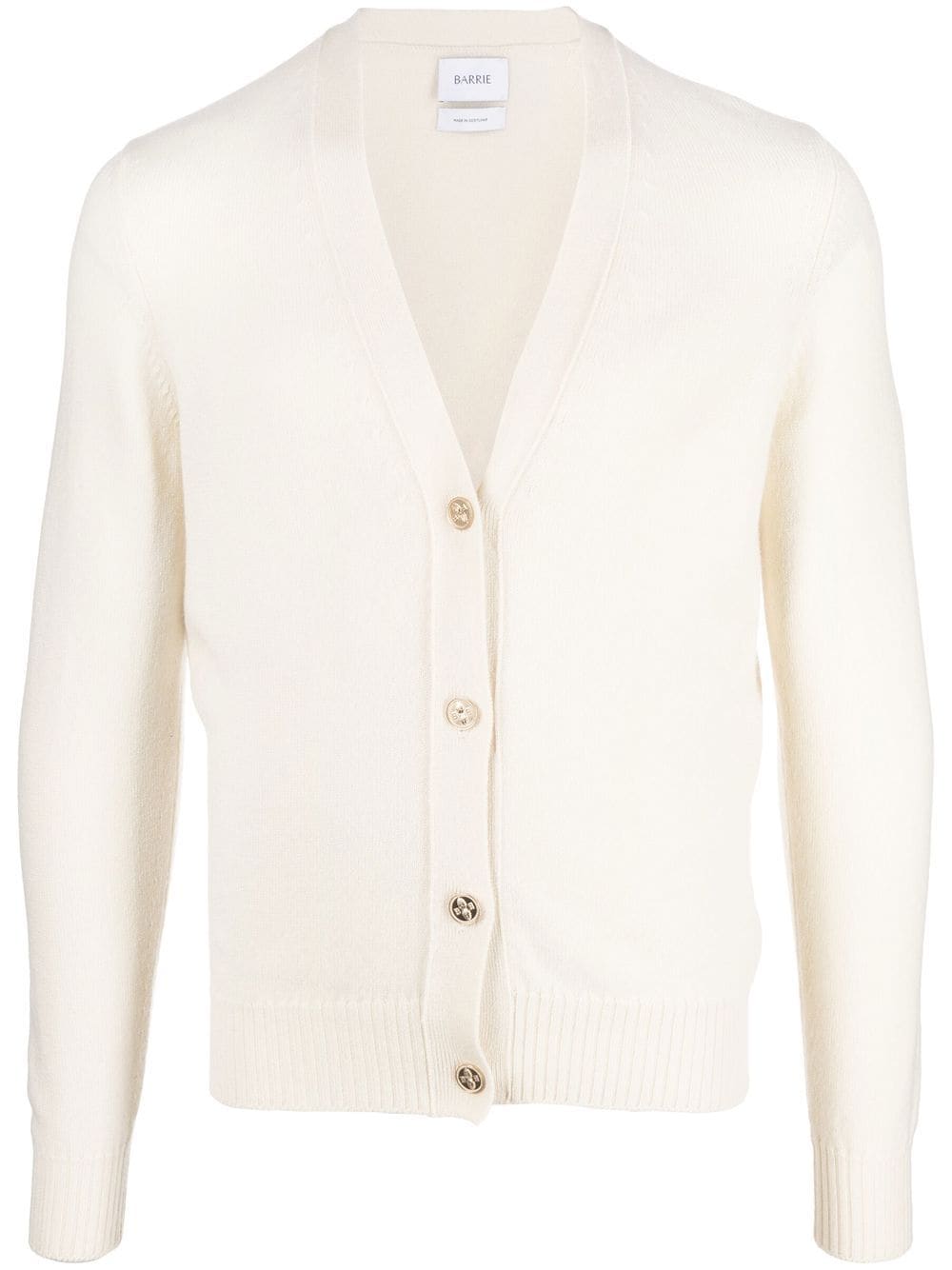 Barrie V-neck cashmere cardigan - White