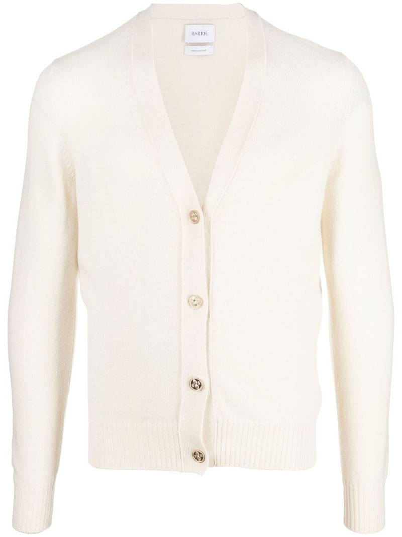 Barrie V-neck cashmere cardigan - White von Barrie