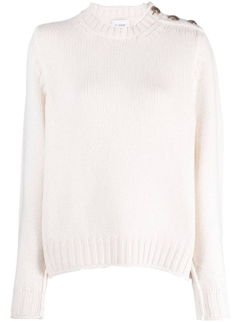 Barrie button-detail cashmere jumper - Neutrals von Barrie