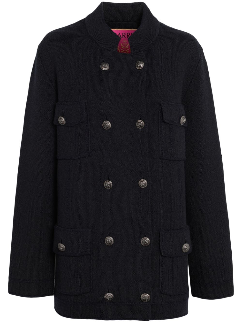 Barrie cashmere-cotton military jacket - Black von Barrie