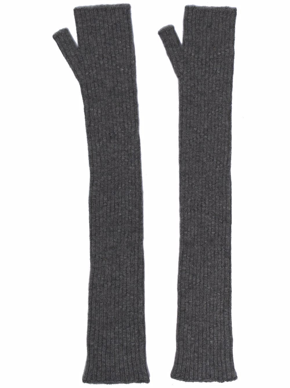 Barrie cashmere fingerless gloves - Grey von Barrie
