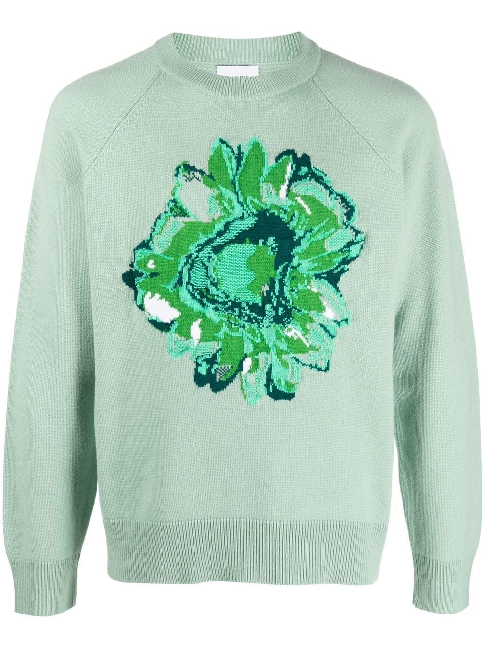 Barrie cashmere flower-print jumper - Green von Barrie