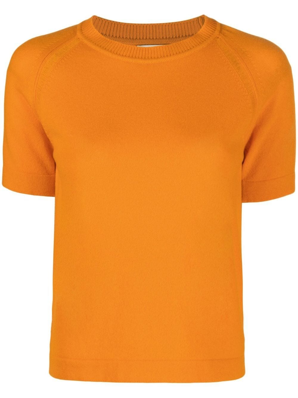 Barrie cashmere short-sleeve top - Orange von Barrie