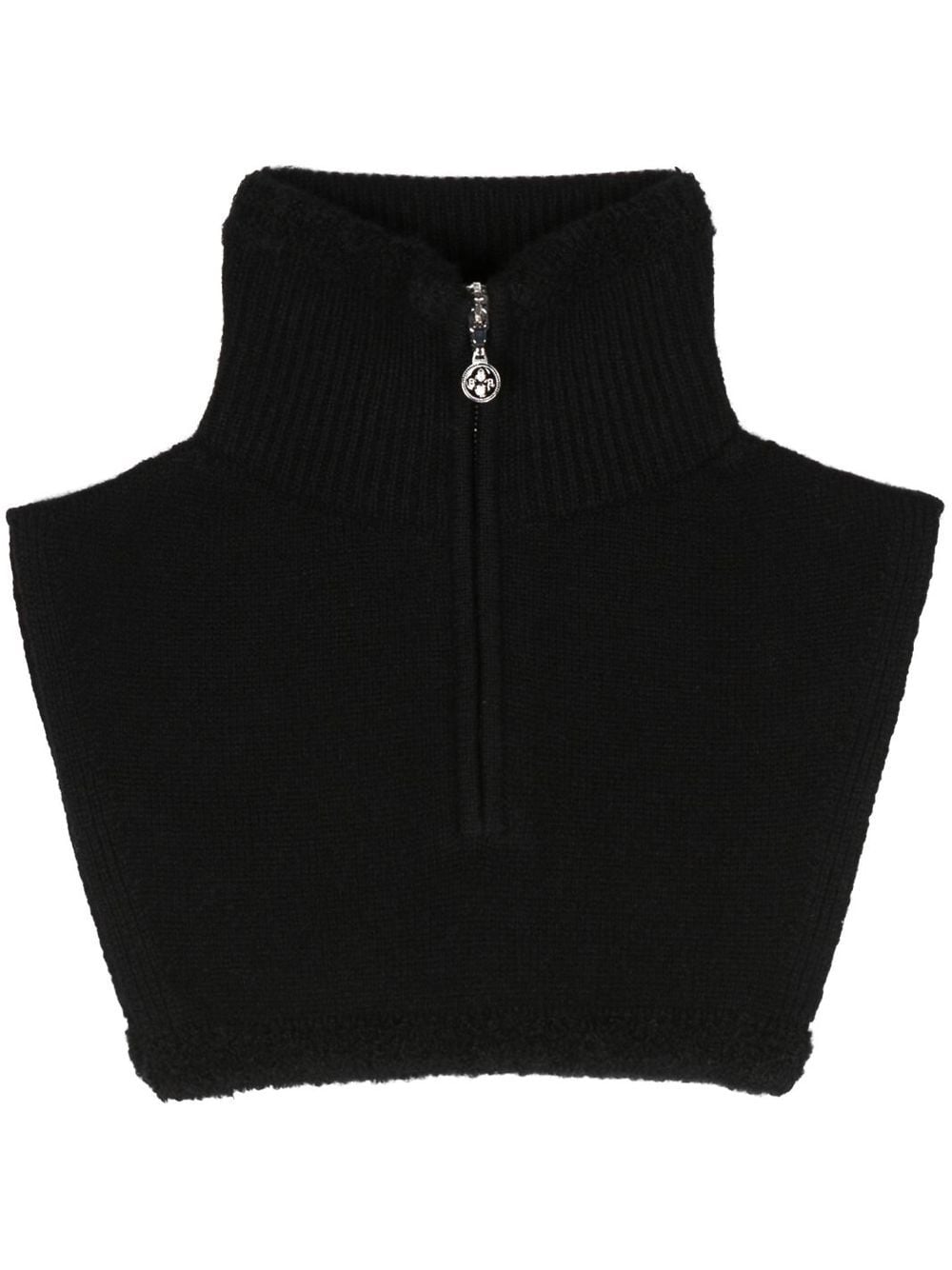 Barrie cashmere-blend zip-up collar - Black von Barrie