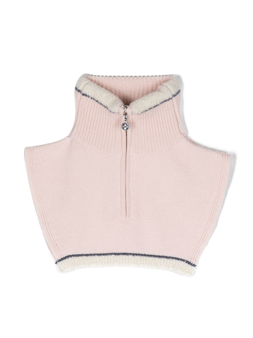 Barrie cashmere-blend zip-up collar - Pink von Barrie