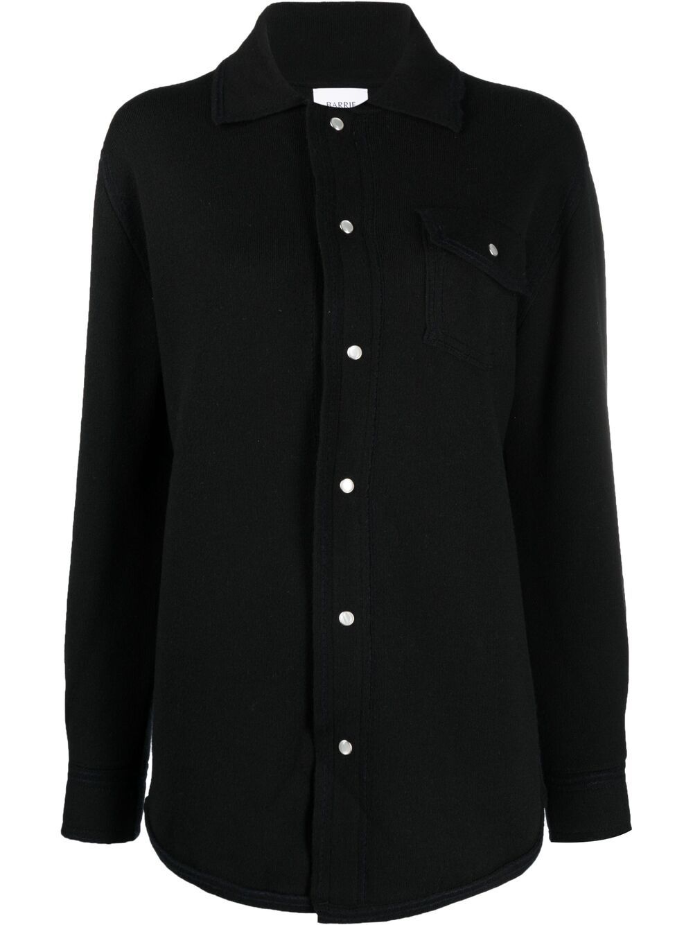 Barrie chest flap-pocket shirt - Black von Barrie