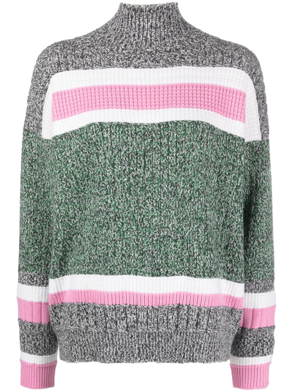 Barrie colour-block cashmere jumper - Grey von Barrie