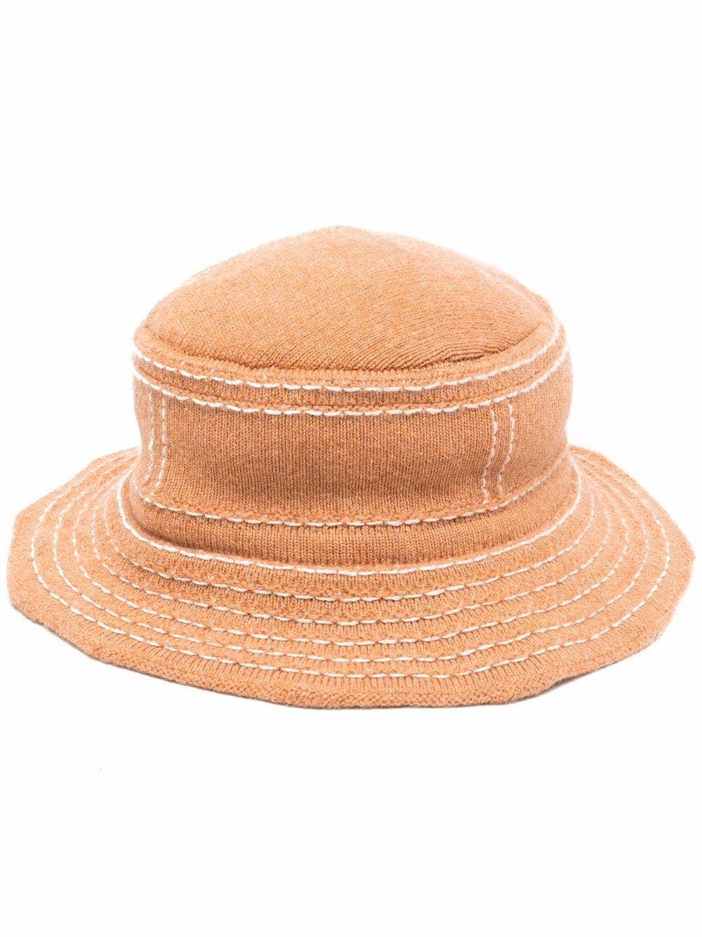 Barrie distressed bucket hat - Brown von Barrie