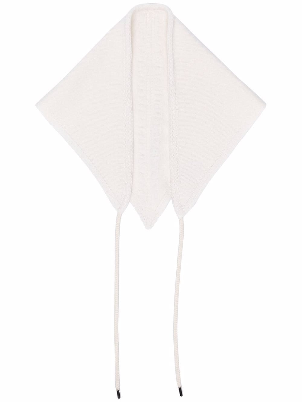 Barrie draped-strap cashmere foulard - Neutrals von Barrie
