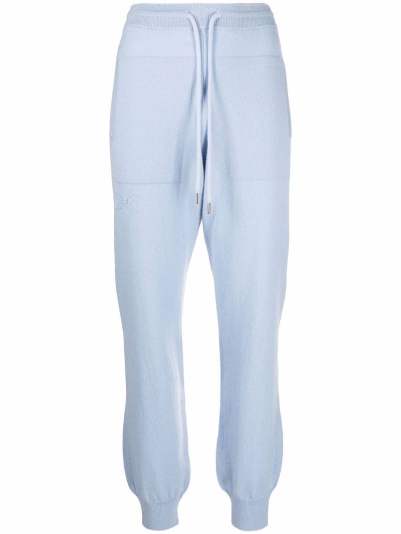 Barrie drawstring cashmere trackpants - Blue von Barrie