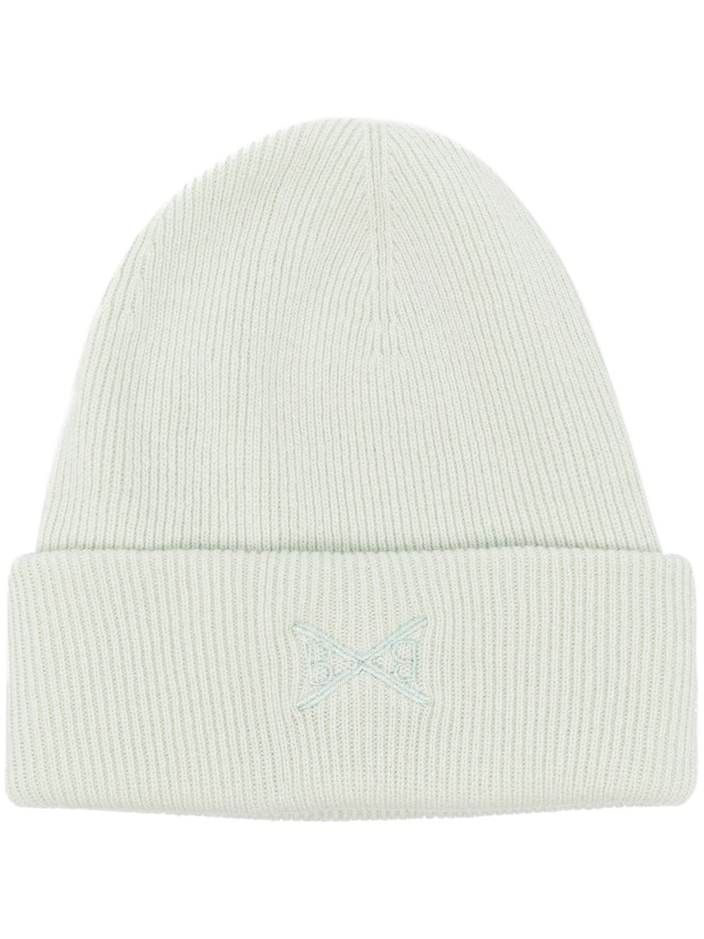 Barrie embroidered-logo knit beanie - Green von Barrie