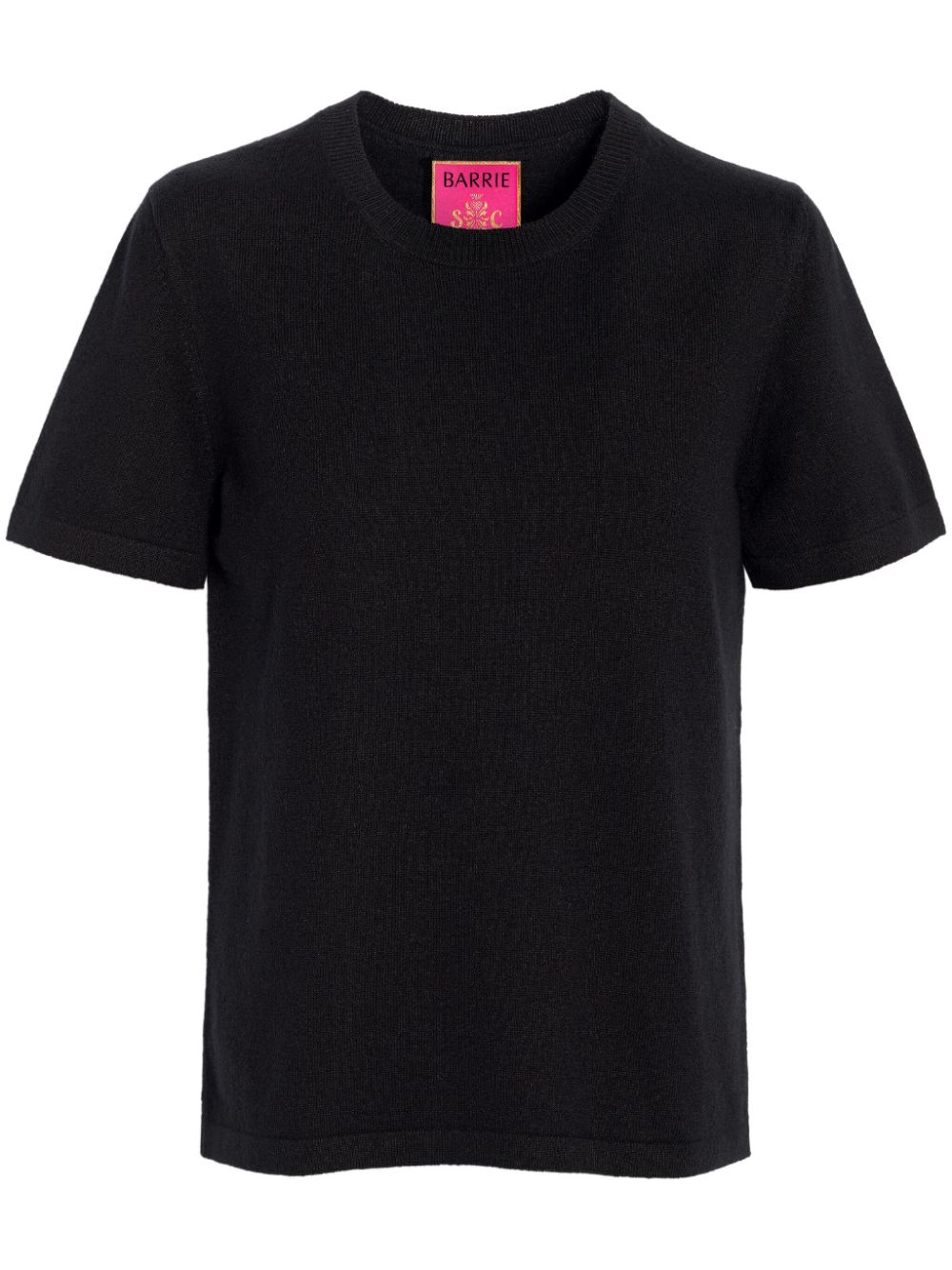 Barrie fine-knit crew-neck T-shirt - Black von Barrie