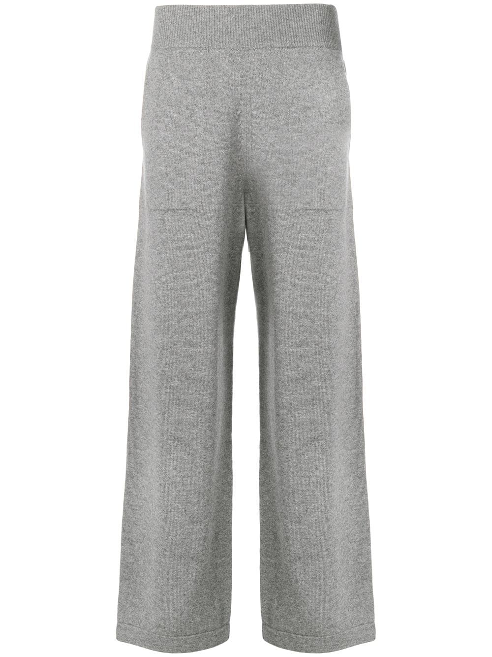 Barrie flared knitted trousers - Grey von Barrie