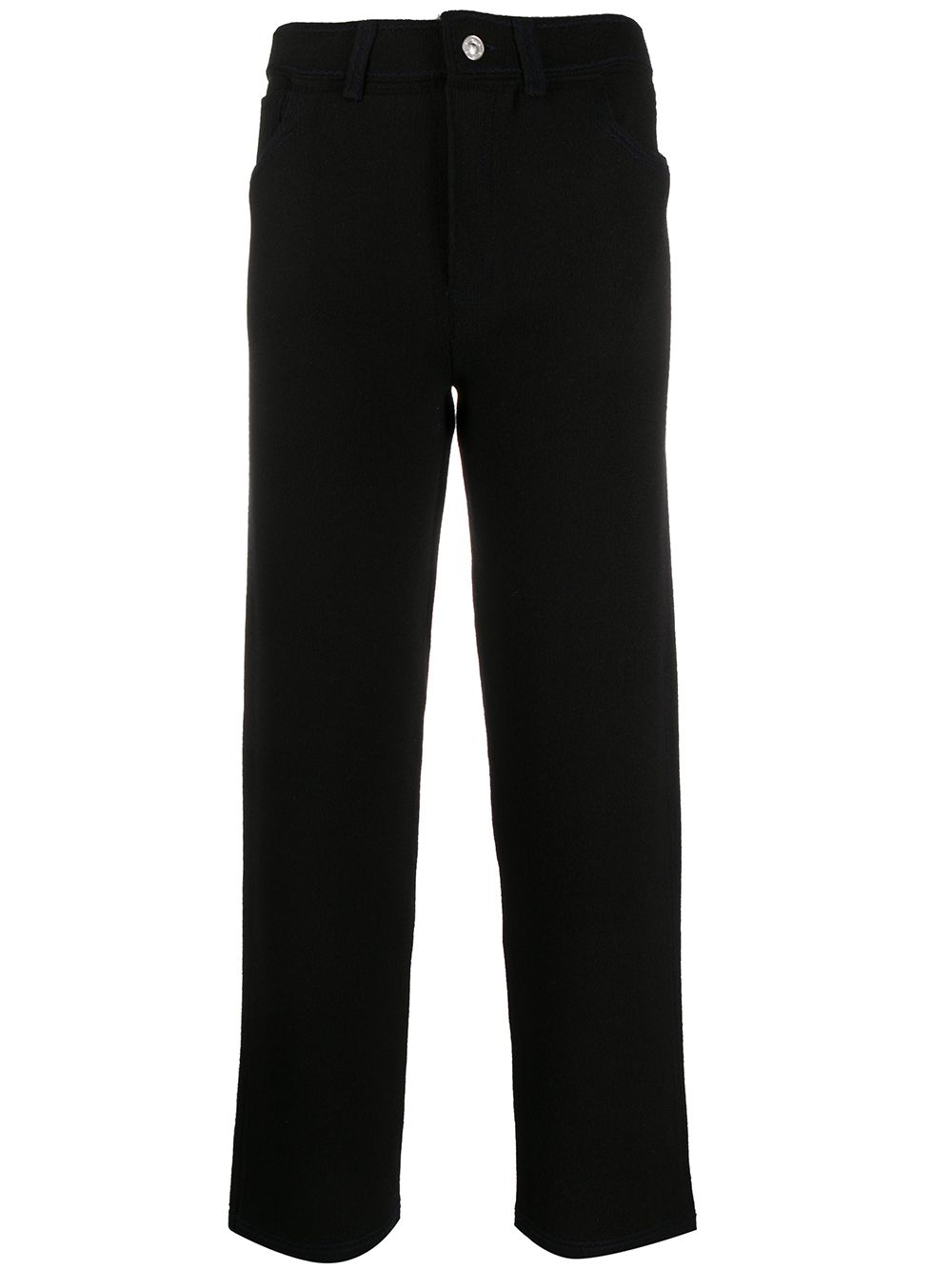 Barrie high-waisted knitted trousers - Black von Barrie