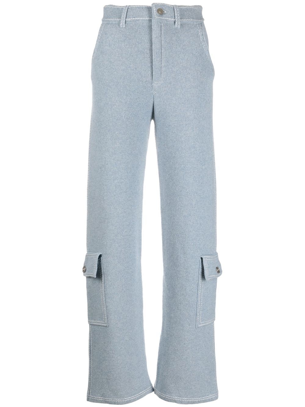 Barrie knitted cargo trousers - Blue von Barrie