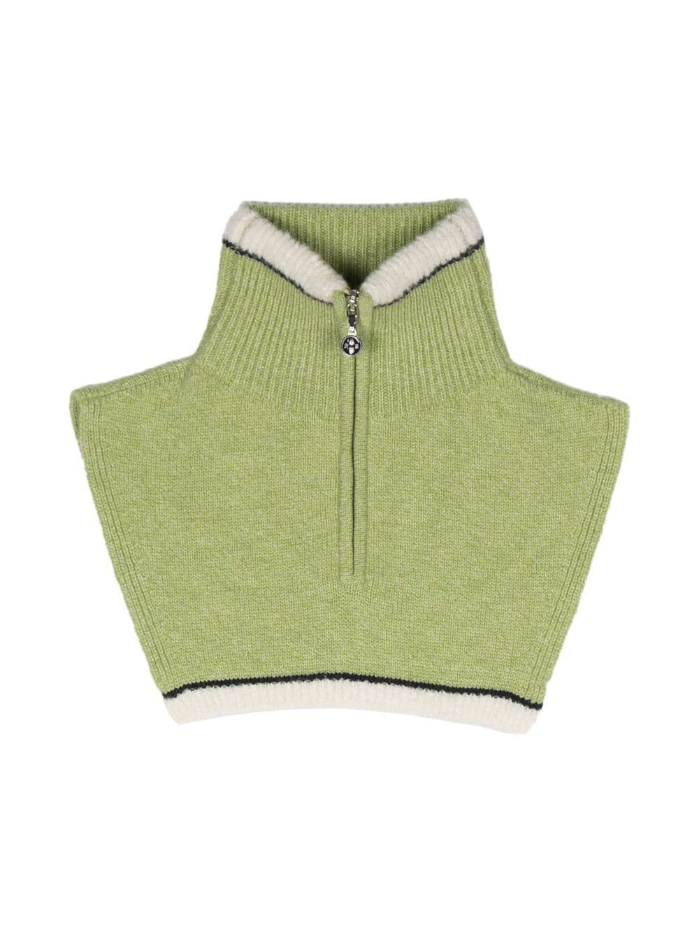 Barrie knitted zip-up scarf - Green von Barrie