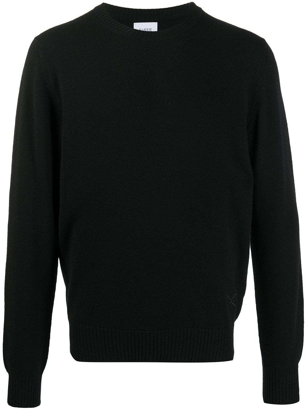 Barrie logo cashmere jumper - Black von Barrie