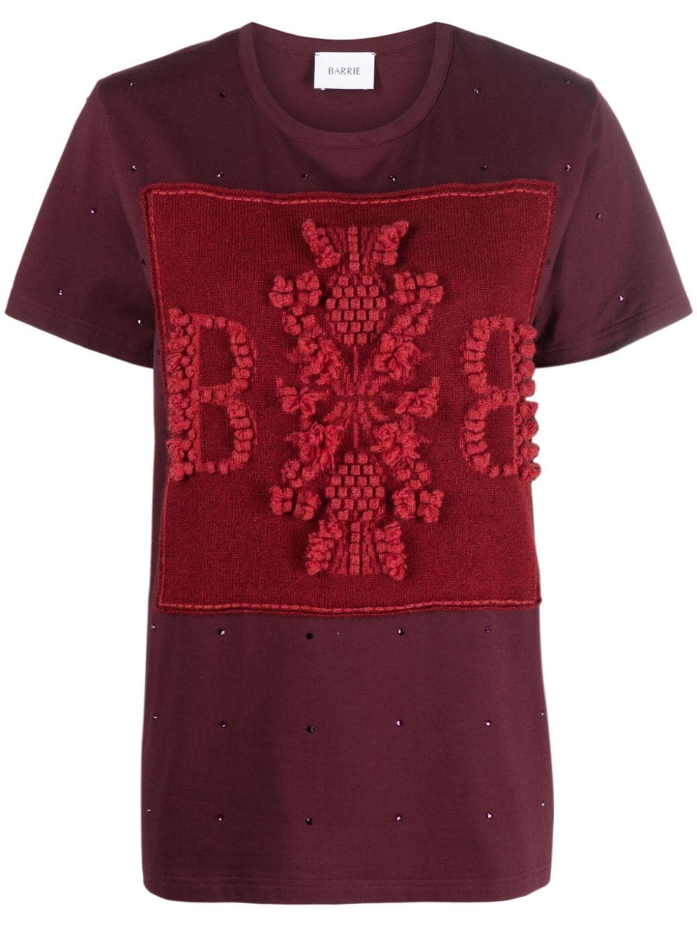 Barrie logo-embroidered embellished T-shirt von Barrie