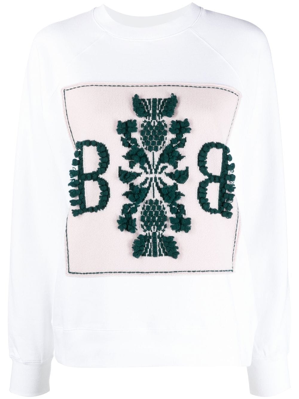 Barrie logo-patch sweatshirt - White von Barrie