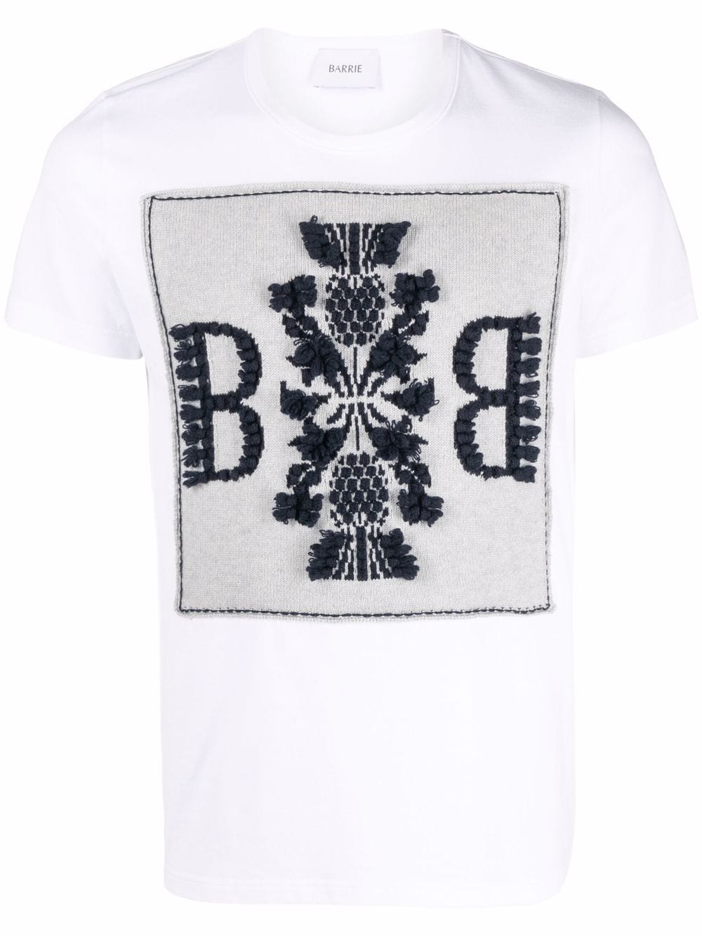 Barrie logo-print short-sleeved T-shirt - White von Barrie