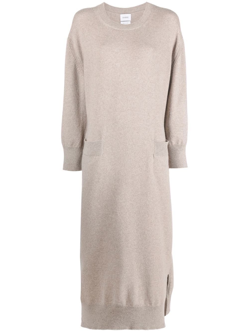 Barrie long cashmere dress - Neutrals von Barrie