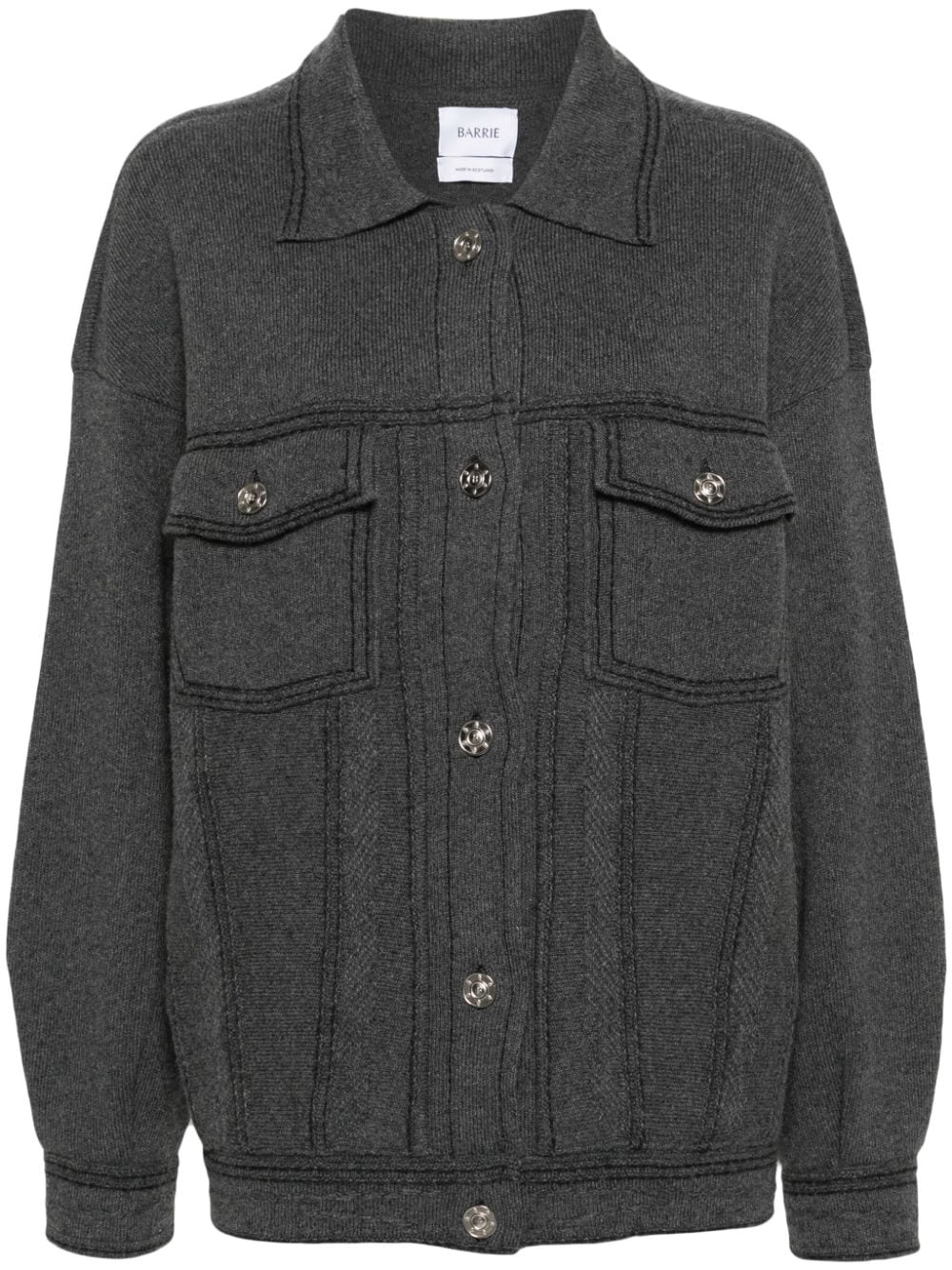 Barrie long-sleeve cardigan - Grey von Barrie