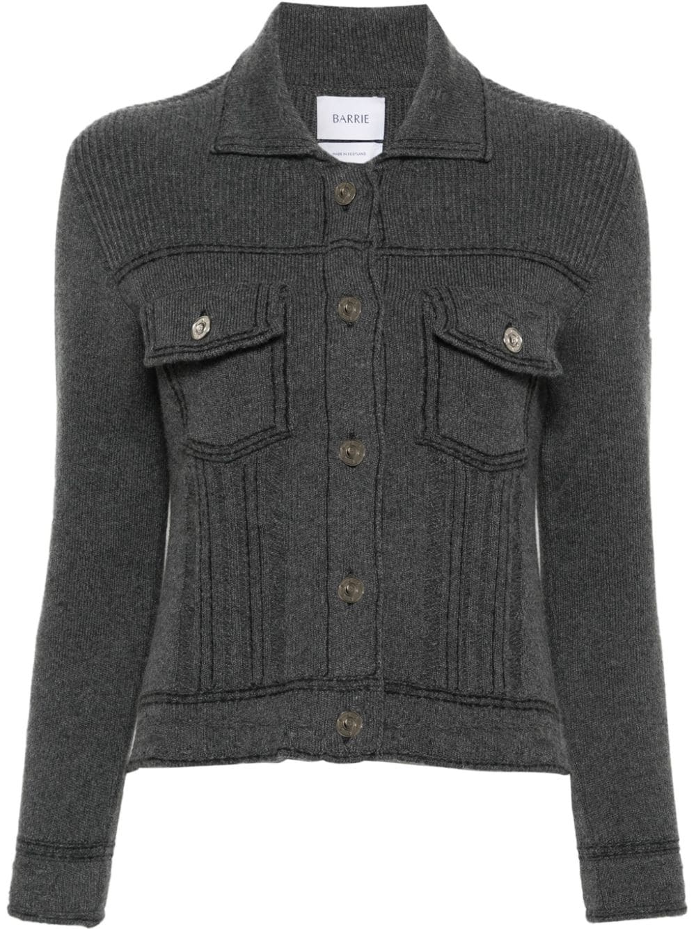 Barrie long-sleeve cardigan - Grey von Barrie