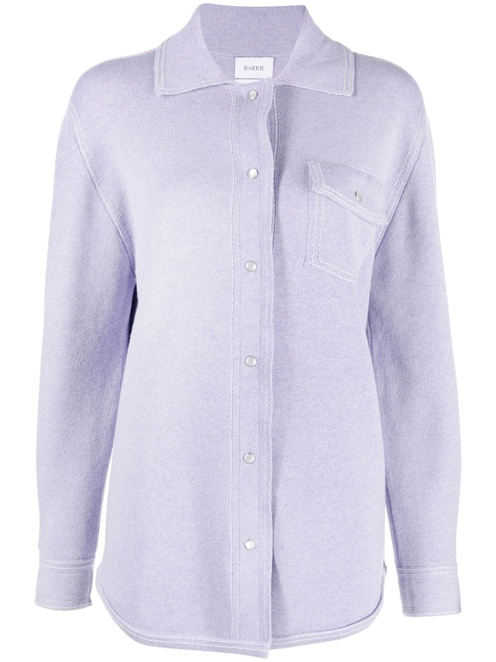 Barrie long-sleeve cashmere shirt - Purple von Barrie