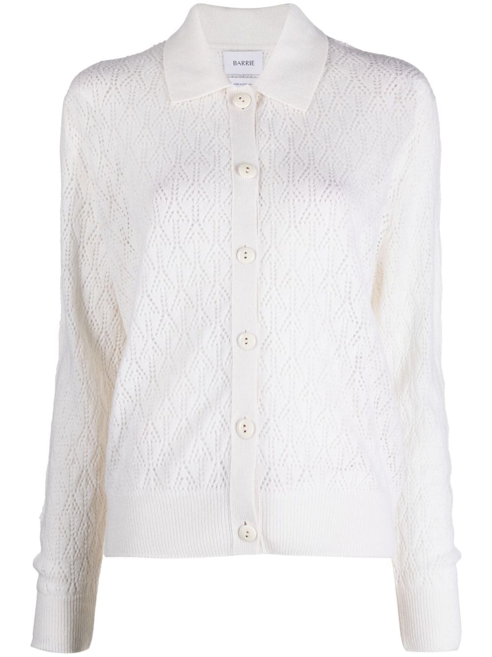 Barrie open-knit buttoned cardigan - Neutrals von Barrie