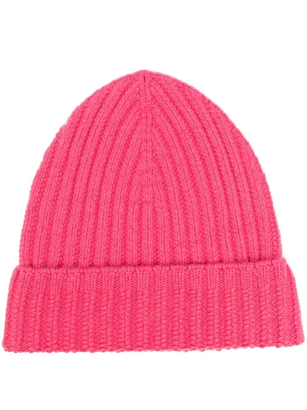 Barrie ribbed cashmere beanie - Pink von Barrie