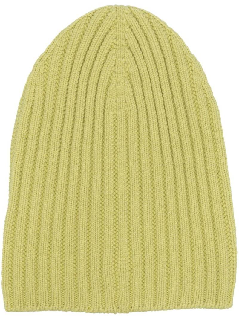 Barrie ribbed cashmere beanie - Yellow von Barrie