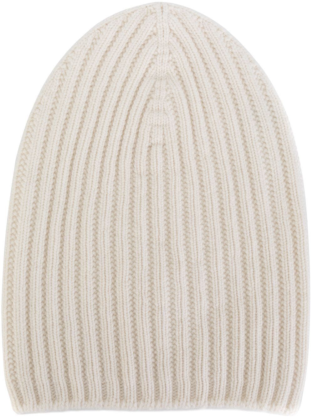 Barrie ribbed-knit cashmere beanie - White von Barrie