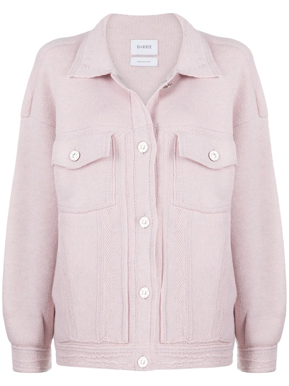 Barrie button-up knitted jacket - Pink von Barrie