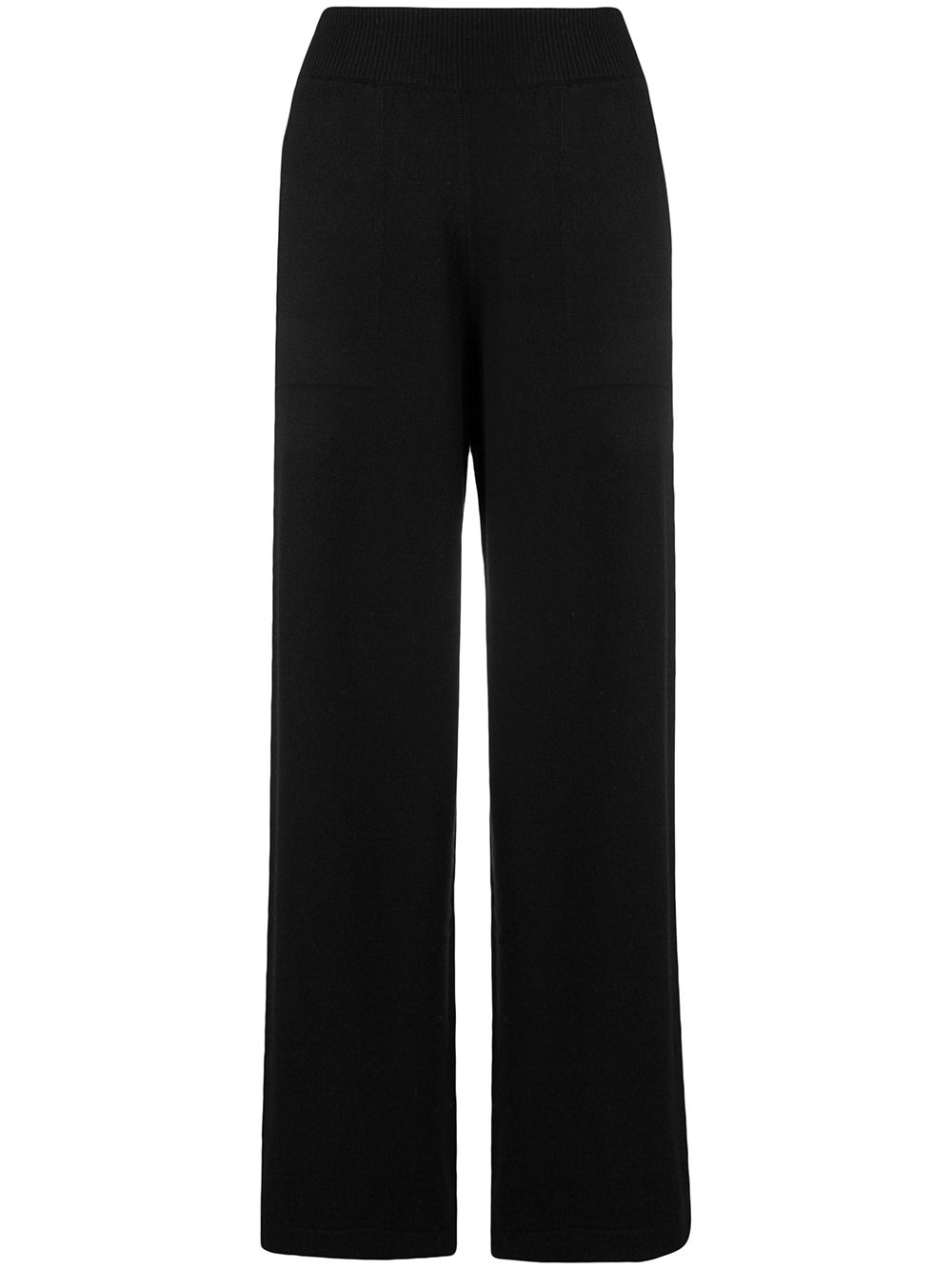 Barrie ribbed waistband trousers - Black von Barrie