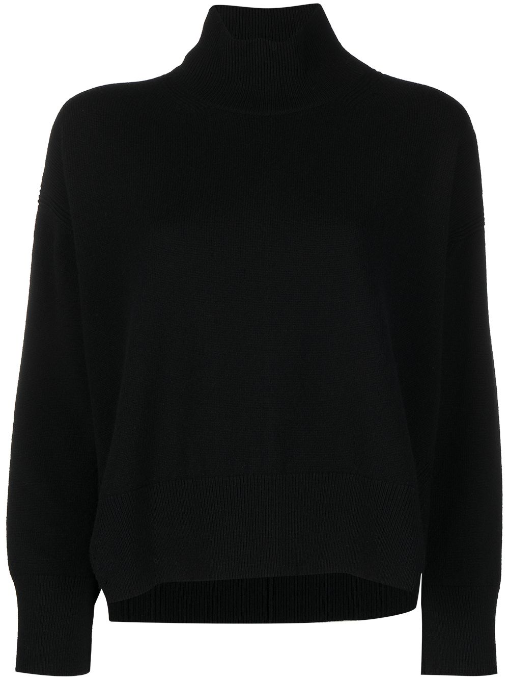 Barrie roll neck cashmere jumper - Black von Barrie