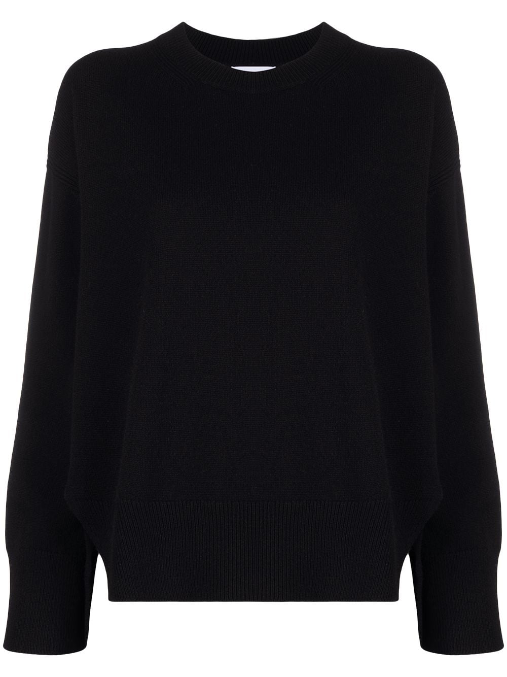 Barrie round neck cashmere jumper - Black von Barrie