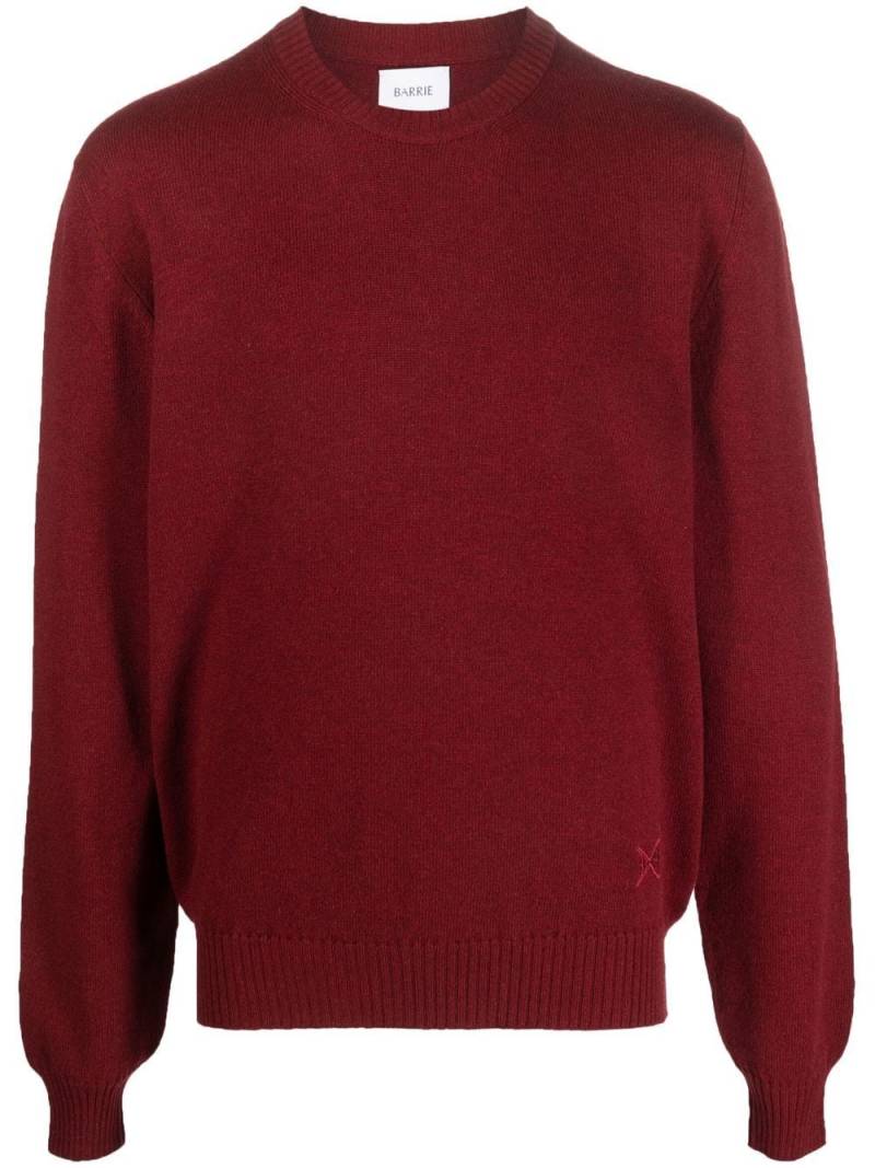 Barrie round neck cashmere sweater - Red von Barrie