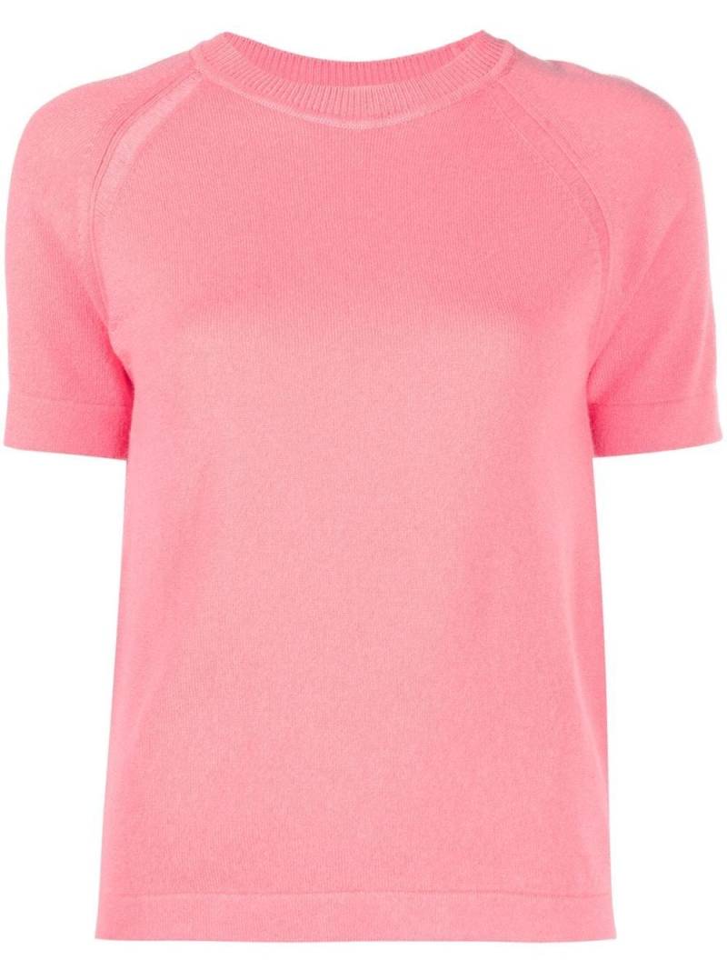 Barrie short-sleeve knitted top - Pink von Barrie