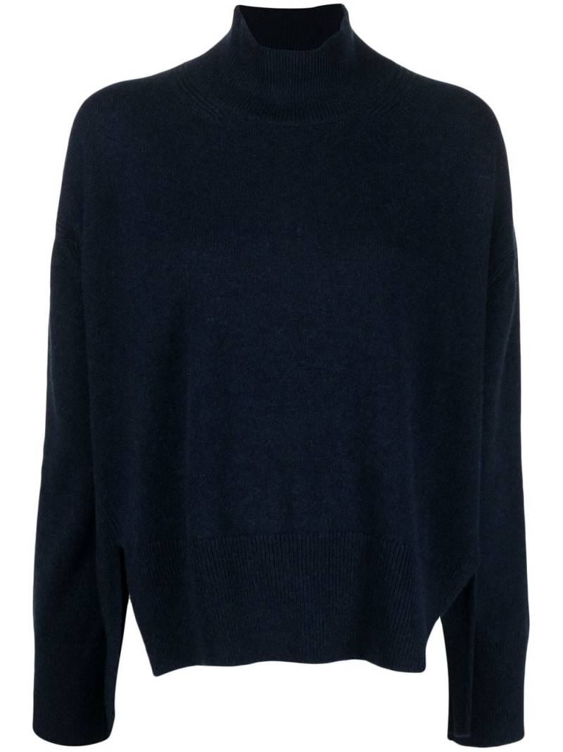 Barrie side-slit knit jumper - Blue von Barrie