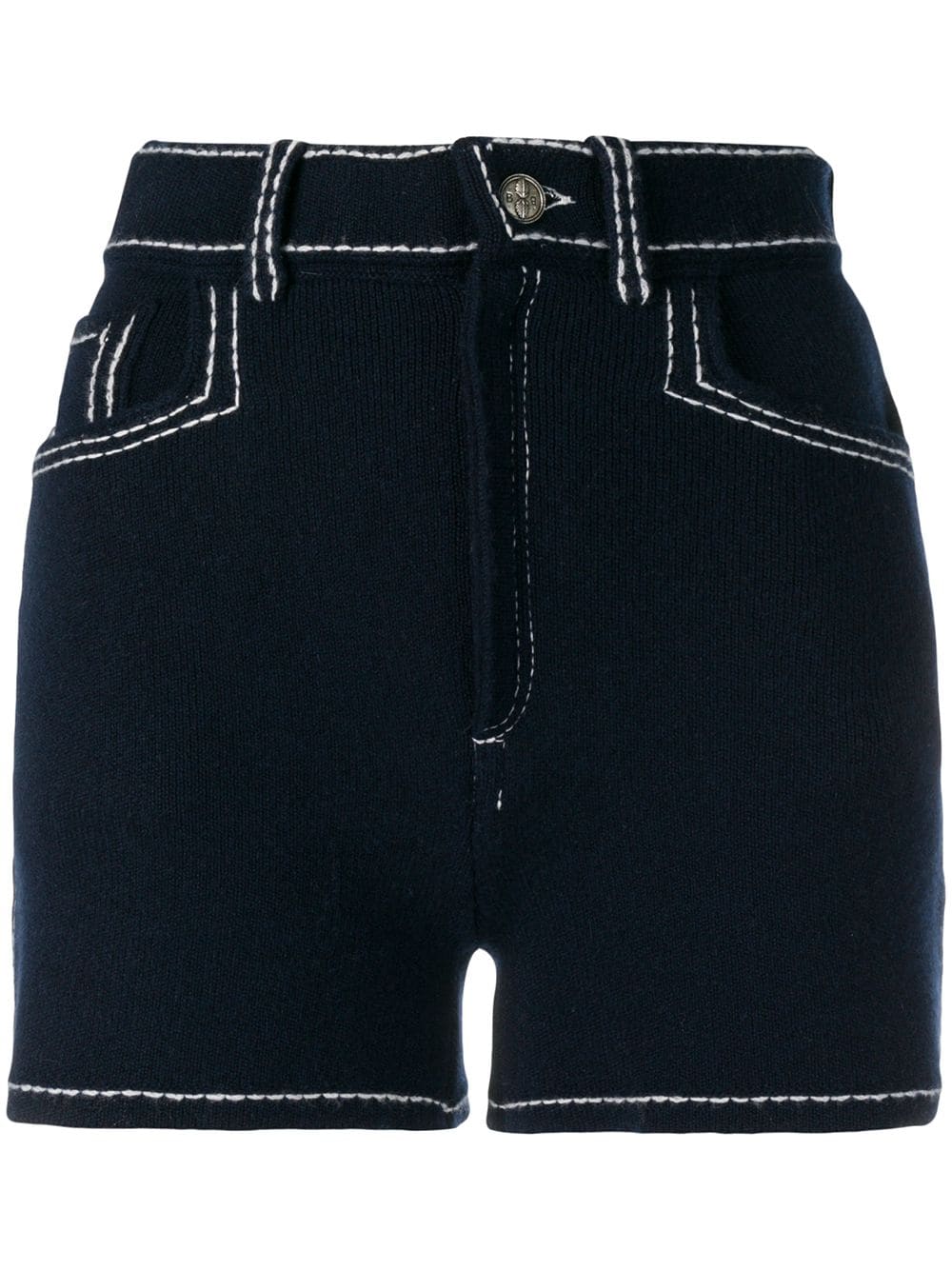 Barrie stitch-detail shorts - Blue von Barrie