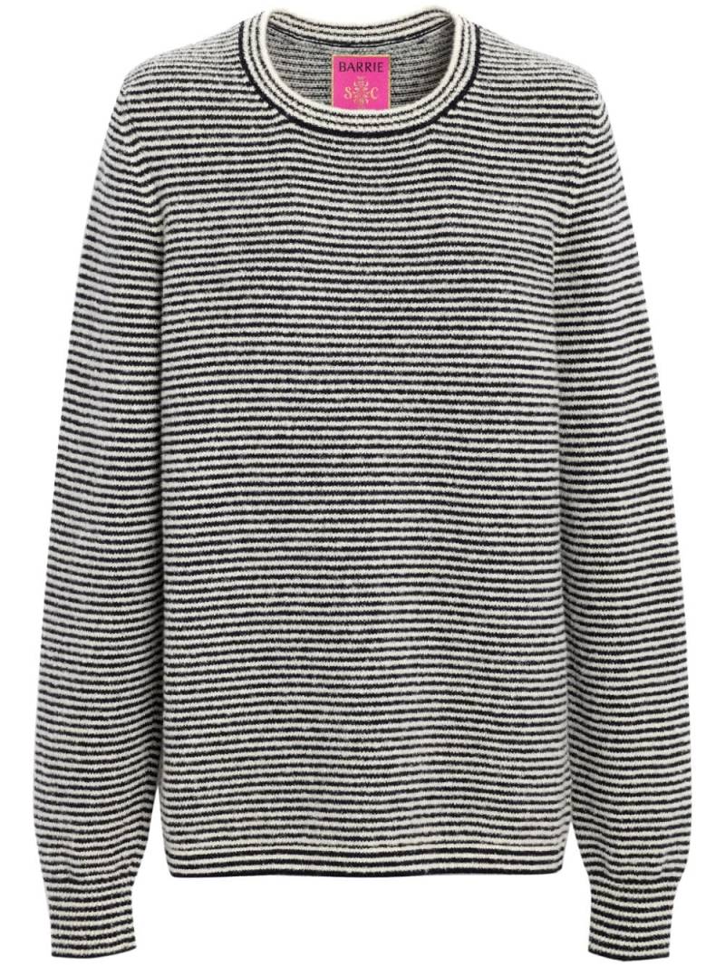 Barrie striped intarsia-knit jumper - Black von Barrie