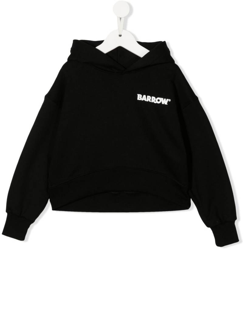 Barrow kids cropped logo hoodie - Black von Barrow kids