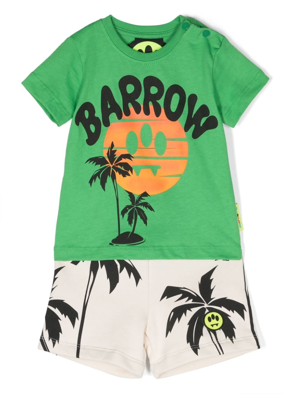 Barrow kids graphic-print cotton short set - Green von Barrow kids