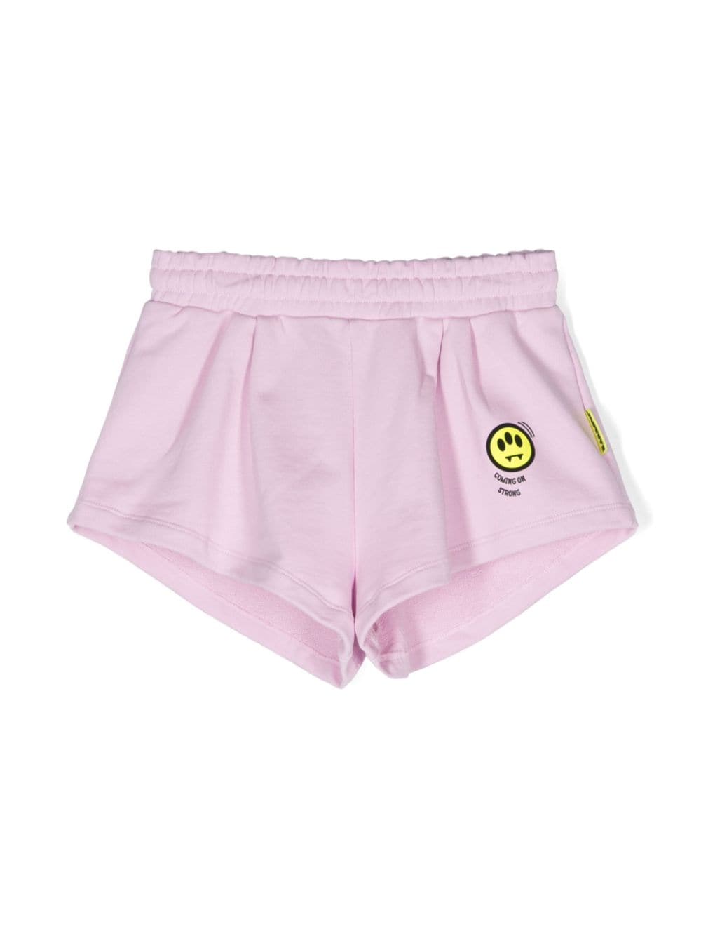 Barrow kids logo-appliqué cotton shorts - Pink von Barrow kids