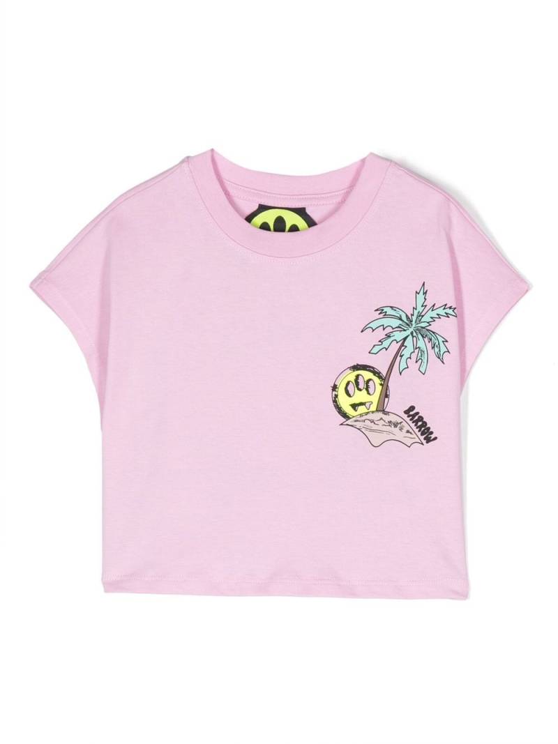 Barrow kids logo-print T-shirt - Pink von Barrow kids